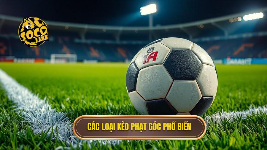 Các loại kèo phạt góc phổ biến hiện nay