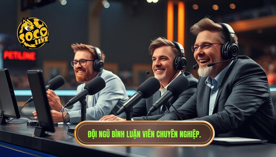 Đội ngũ bình luận viên chuyên nghiệp và hài hước
