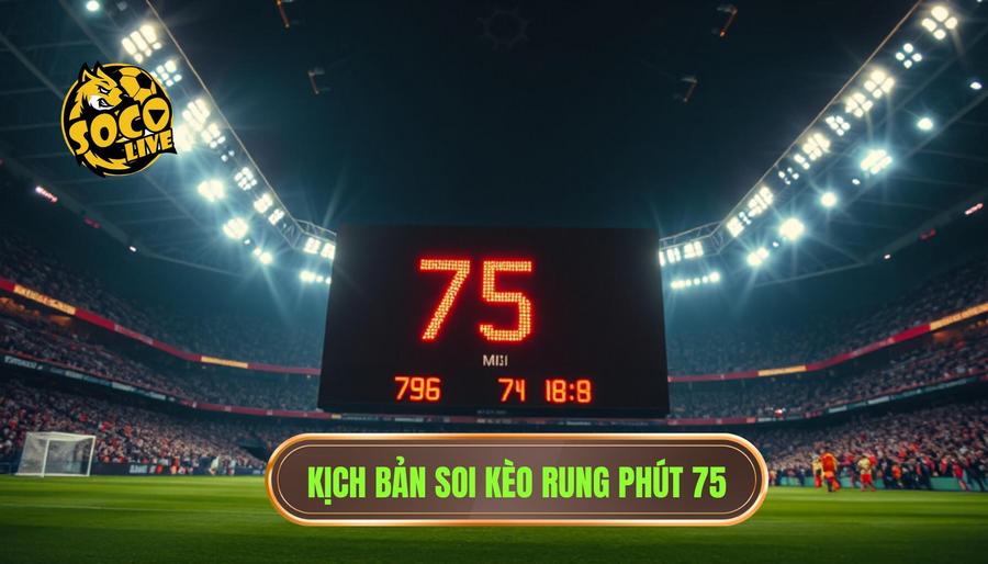 Các kịch bản điển hình: Kèo rung phút 75 có nên theo không?